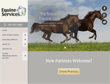 Tablet Screenshot of equineservicesllc.com